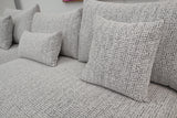 VOLUZZI SALT + PEPPER 3 SEATER CHAISE