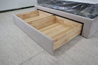 SOPHIA CHAMPAGNE VELVET QUEEN BED