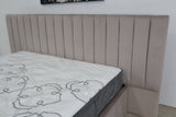 SOPHIA CHAMPAGNE VELVET QUEEN BED