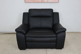 NEVADA BLACK LEATHER RECLINER