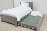 HEMI GREY BOUCLE KING SINGLE BED