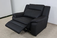 NEVADA BLACK LEATHER RECLINER