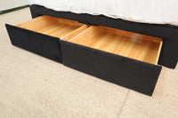 SOPHIA BLACK VELVET QUEEN BED