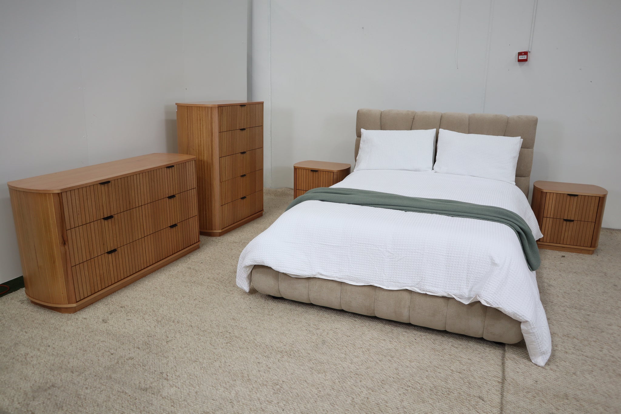 CLAIRE TAUPE DOUBLE BED