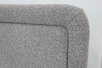 HEMI GREY BOUCLE KING SINGLE BED
