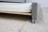 HEMI GREY BOUCLE KING SINGLE BED
