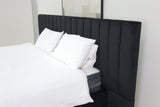 SOPHIA BLACK VELVET QUEEN BED