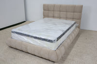 CLAIRE TAUPE DOUBLE BED