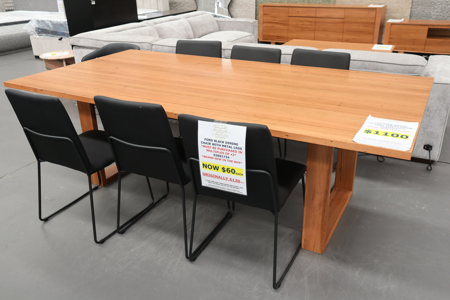 2400 ROME WORMY CHESTNUT DINING TABLE