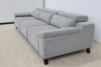 FRANKIE GREY 3 SEATER