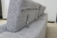 FRANKIE GREY 3 SEATER