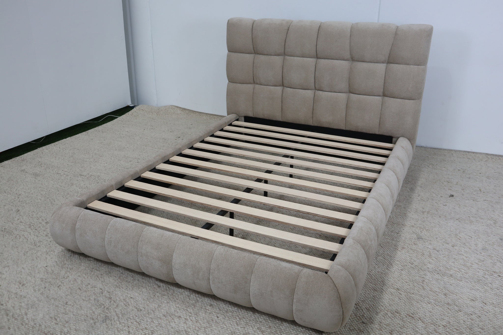 CLAIRE TAUPE DOUBLE BED