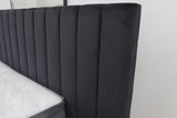 SOPHIA BLACK VELVET QUEEN BED