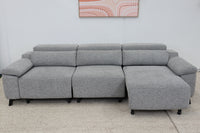 FRANKIE GREY 3 SEATER