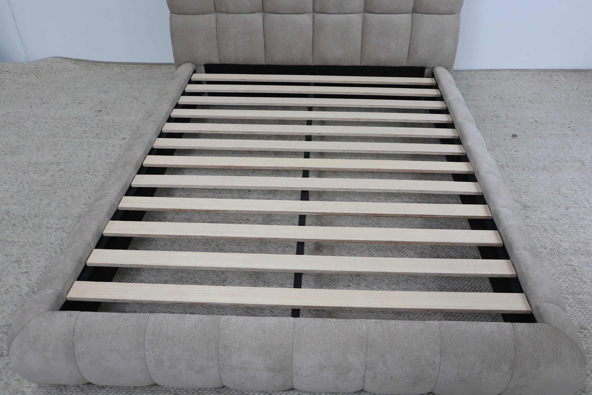 CLAIRE TAUPE DOUBLE BED