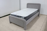HEMI GREY BOUCLE KING SINGLE BED