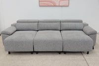 FRANKIE GREY 3 SEATER