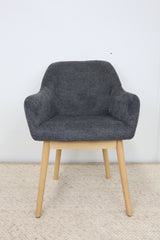 TOBY DARK GREY DINING CHAIR