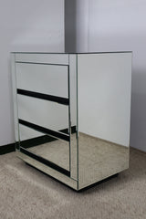 ZARA MIRRORED BEDSIDE TABLE