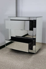 ZARA MIRRORED BEDSIDE TABLE