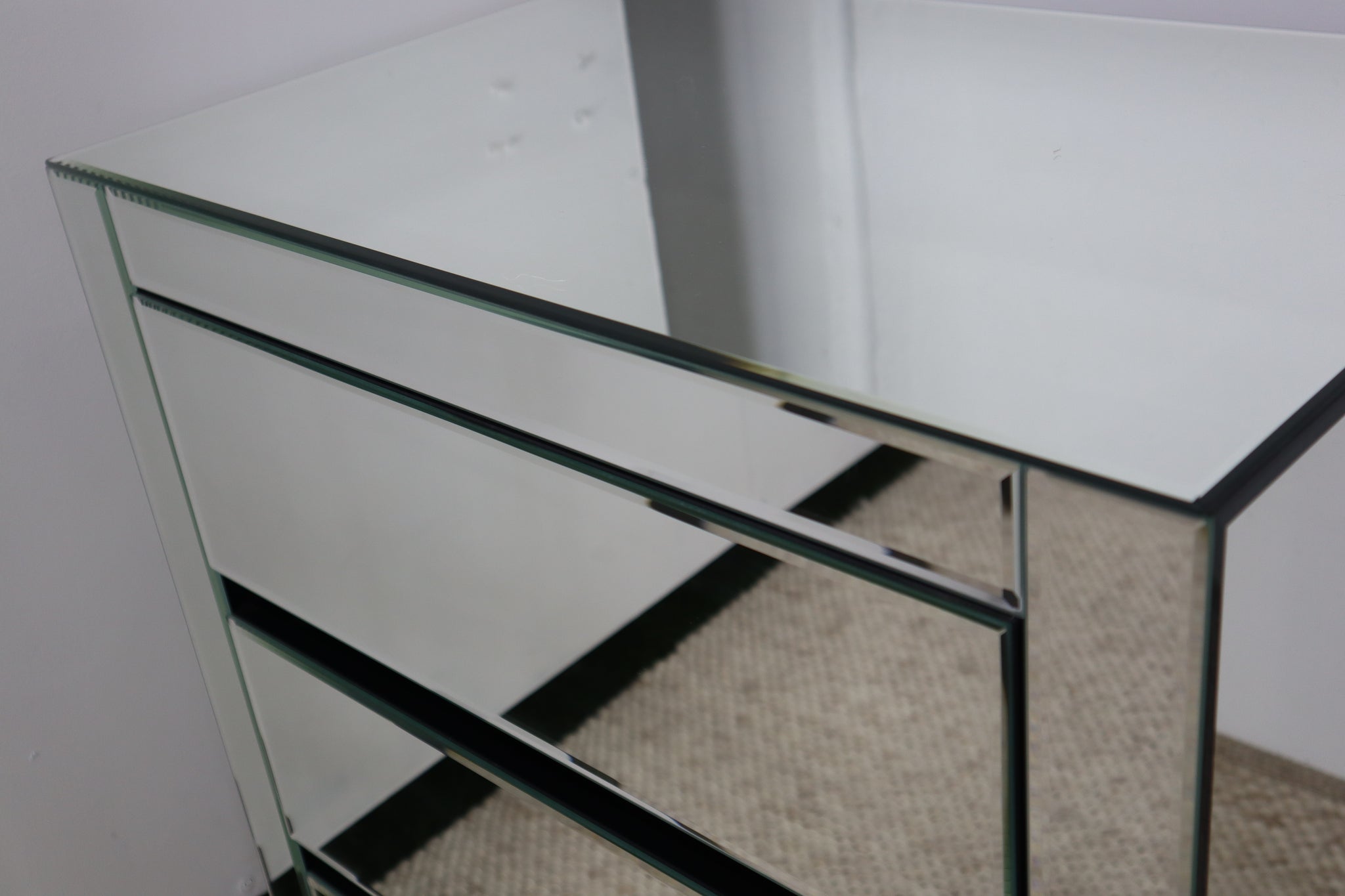 ZARA MIRRORED BEDSIDE TABLE