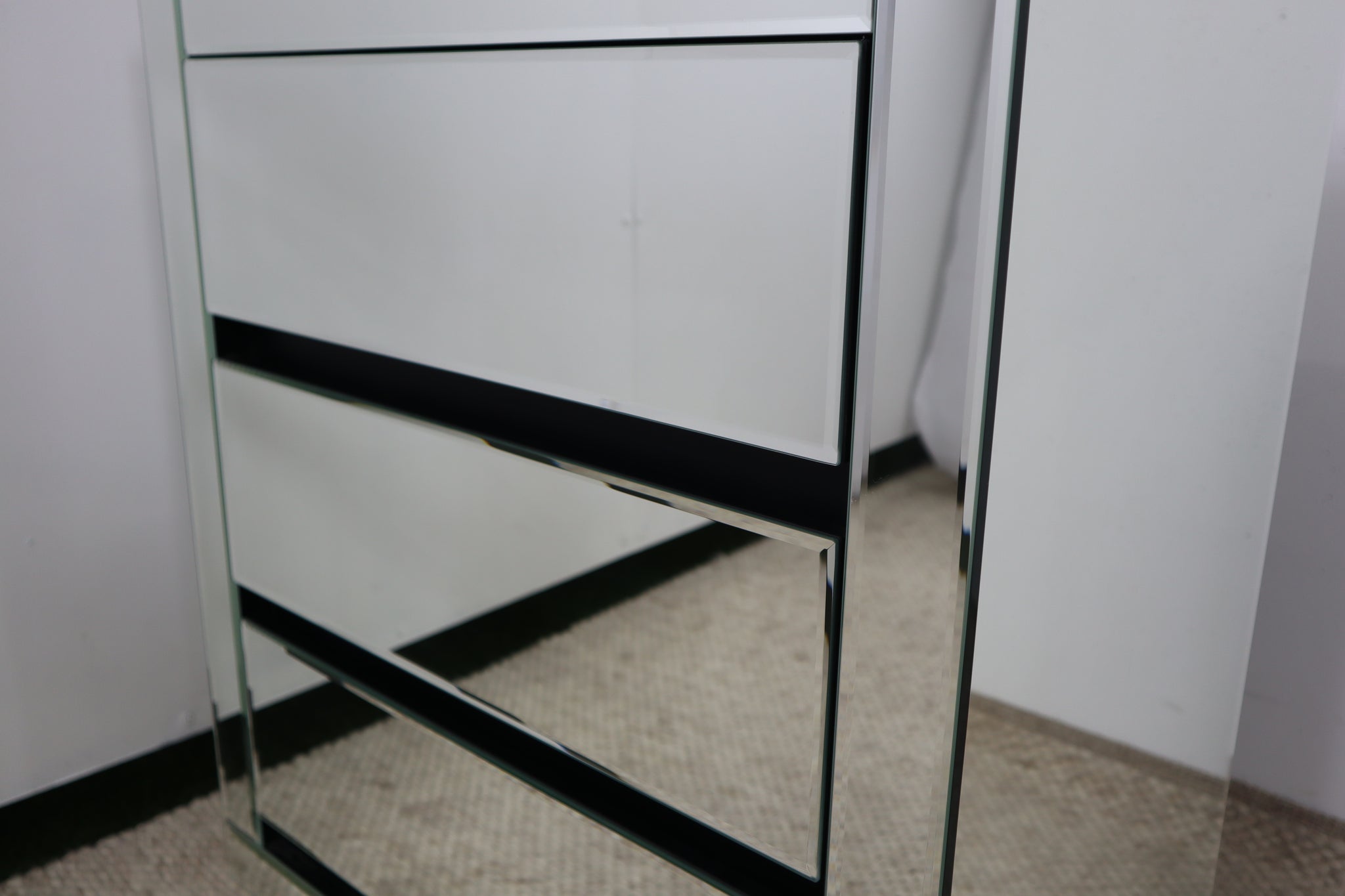 ZARA MIRRORED BEDSIDE TABLE