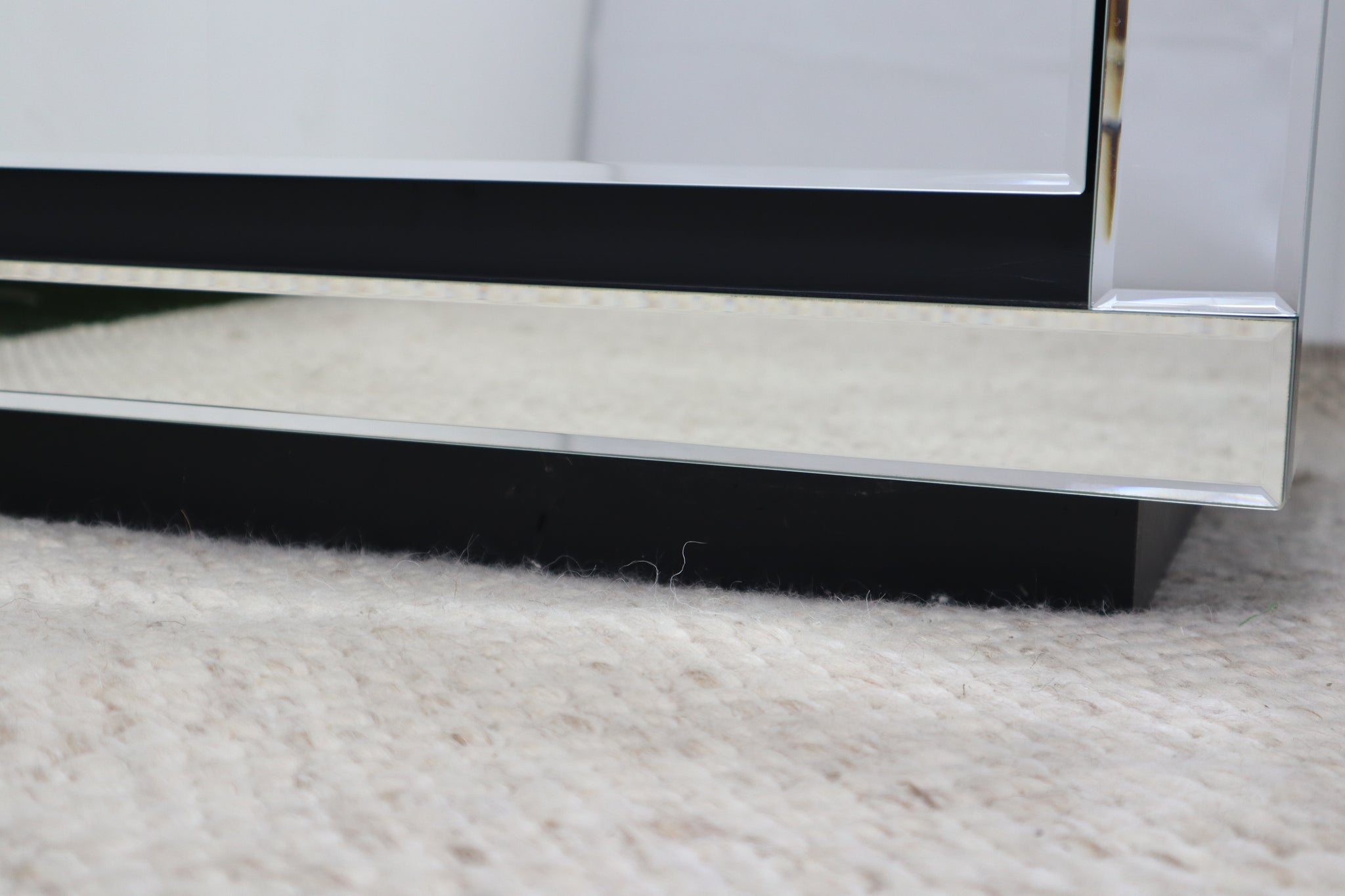 ZARA MIRRORED BEDSIDE TABLE