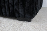 EVE BLACK FAUX FUR SINGLE CHAISE