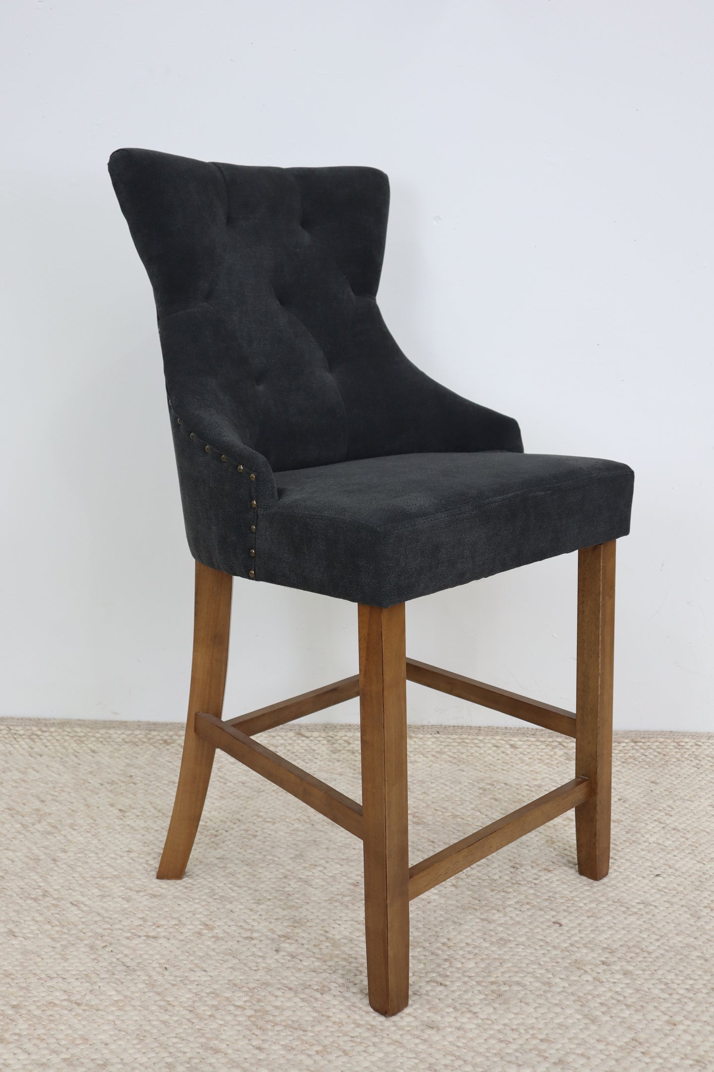 LOUIS BLACK BAR STOOL
