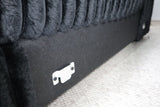 EVE BLACK FAUX FUR LOVESEAT