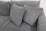 MARLEY DARK GREY FABRIC CORNER LOUNGE