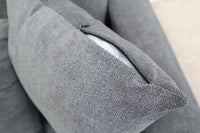 MARLEY DARK GREY FABRIC CORNER LOUNGE