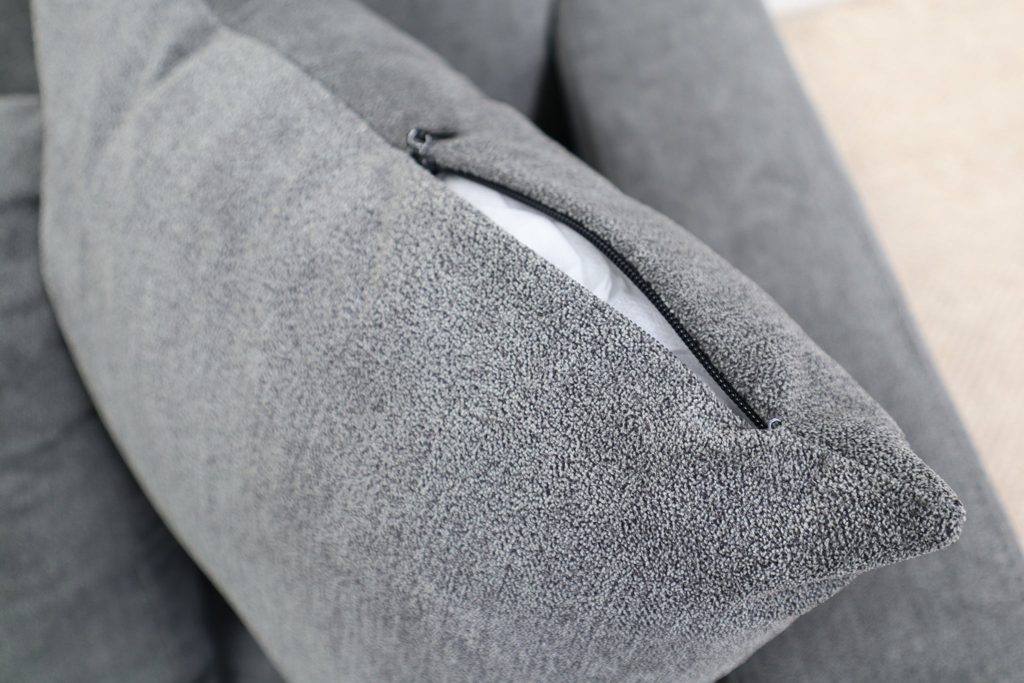 MARLEY DARK GREY FABRIC CORNER LOUNGE