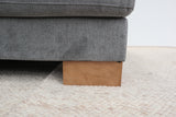 MARLEY DARK GREY FABRIC CORNER LOUNGE