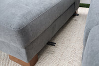 MARLEY DARK GREY FABRIC CORNER LOUNGE