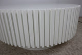 KAI WHITE ROUND COFFEE TABLE