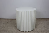 KAI WHITE ROUND LAMP TABLE