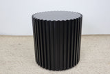 KAI BLACK ROUND LAMP TABLE