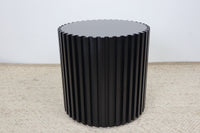 KAI BLACK ROUND LAMP TABLE