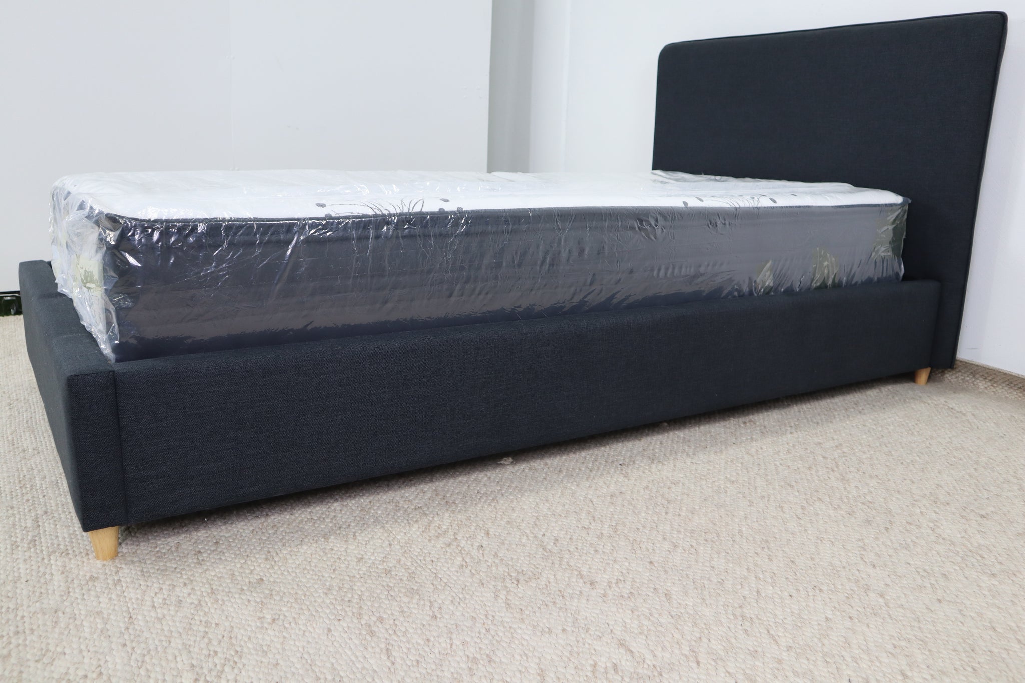 OLIVIA CHARCOAL SINGLE BED