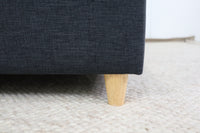 OLIVIA CHARCOAL SINGLE BED