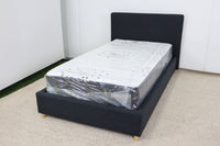 OLIVIA CHARCOAL SINGLE BED