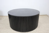 ZOE BLACK ROUND COFFEE TABLE