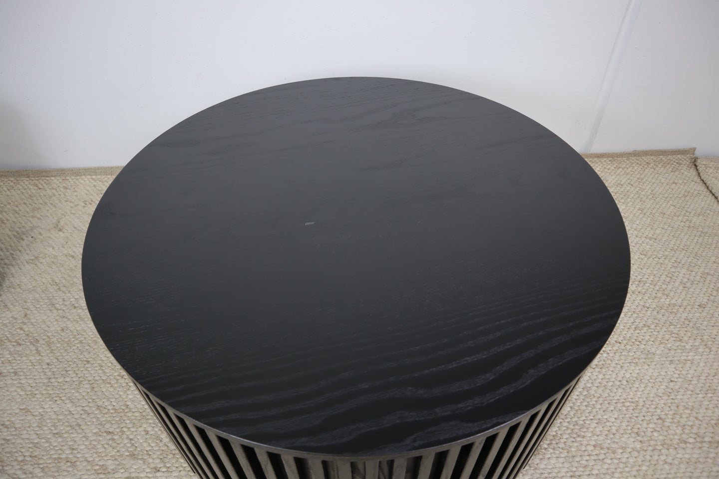 ZOE BLACK ROUND COFFEE TABLE