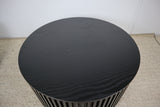 ZOE BLACK ROUND COFFEE TABLE