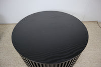 ZOE BLACK ROUND COFFEE TABLE