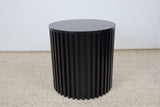 ZOE BLACK ROUND LAMP TABLE
