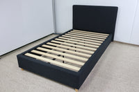 OLIVIA CHARCOAL SINGLE BED