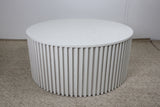 ZOE WHITE ROUND COFFEE TABLE