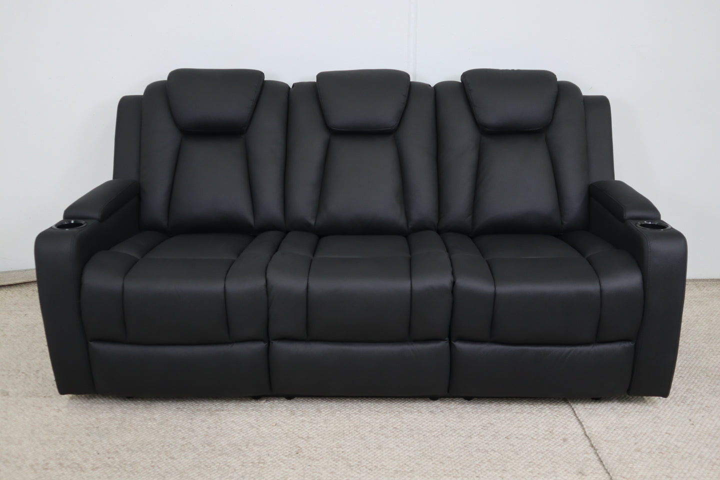 LEON BLACK 3 SEATER